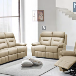 Beige Genuine Leather Match