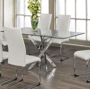Tempered Glass Dining Table Set