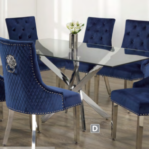 Tempered Glass Dining Table Set