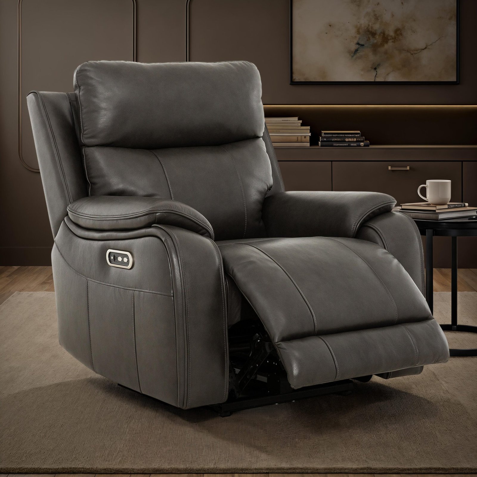 Fauteuil inclinable Brindle Power Glider - Charbon – Image 2