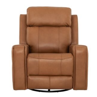 Fauteuil inclinable et pivotant Cavron - Cognac