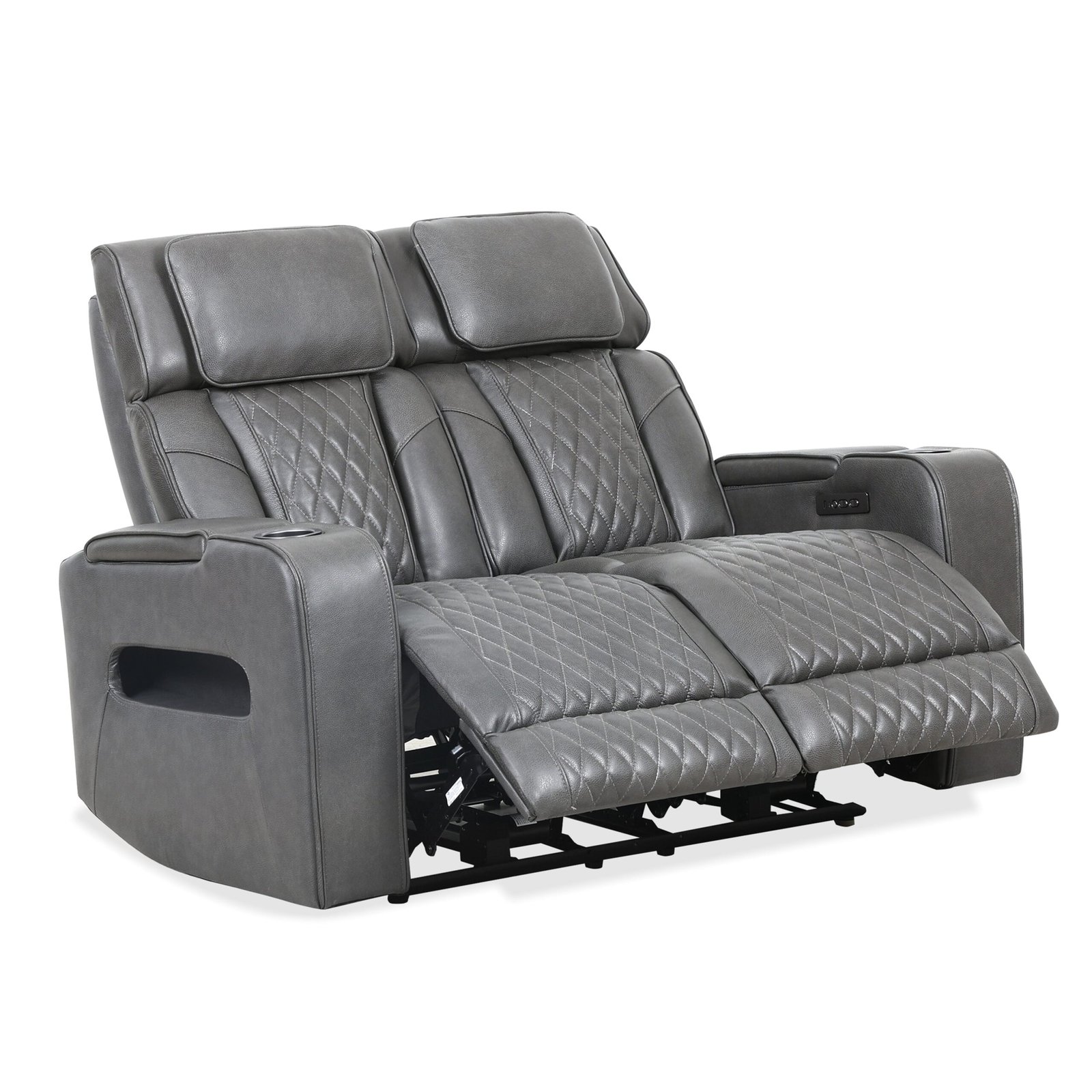 Colton Power Reclining Loveseat - Charcoal - Image 3