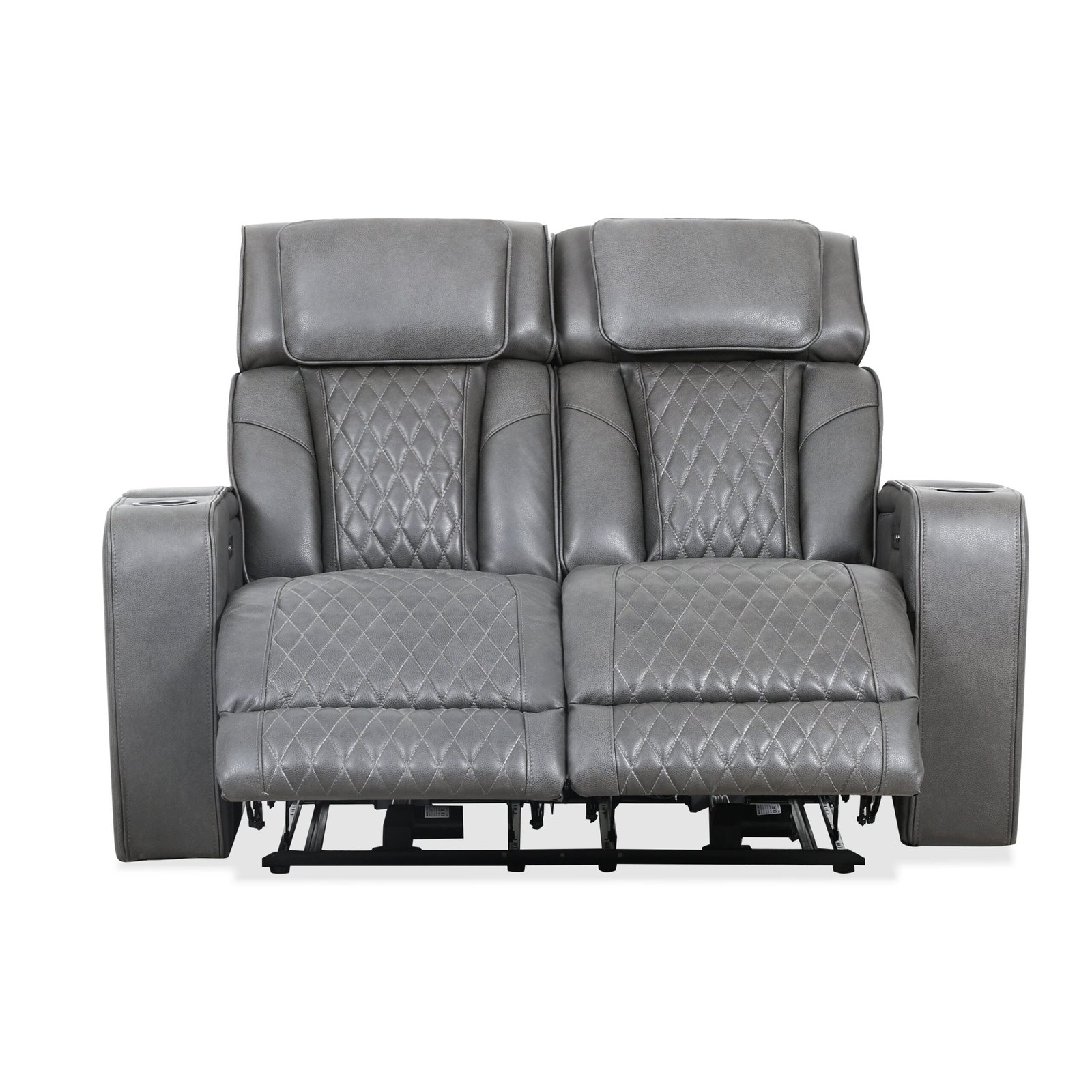 Colton Power Reclining Loveseat - Charcoal - Image 4