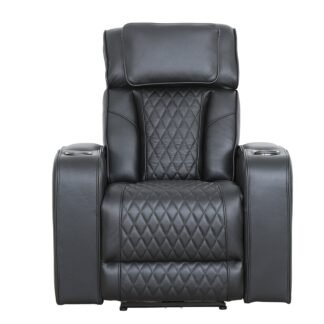 Fauteuil inclinable électrique Colton - Noir