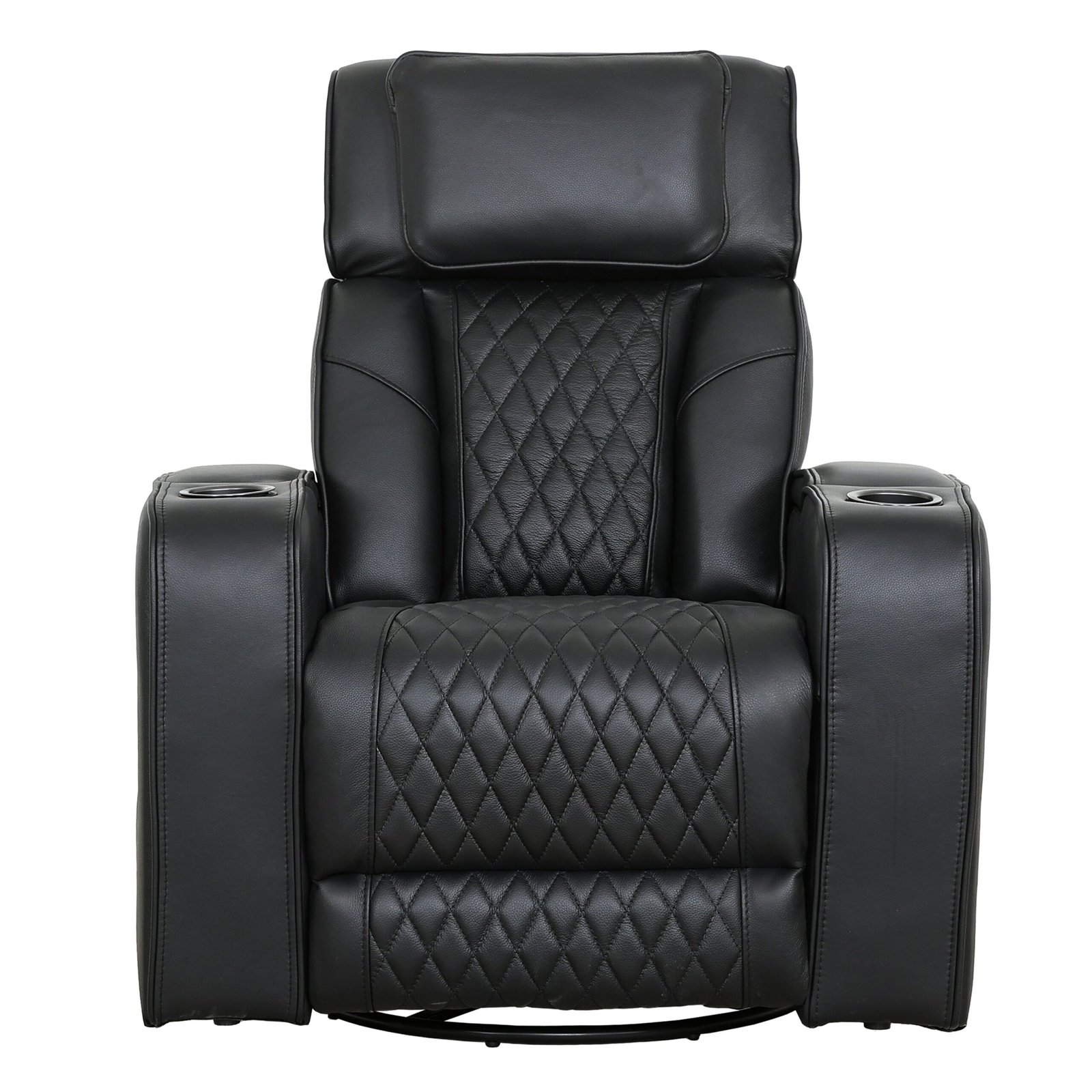 Fauteuil inclinable et pivotant Colton - Noir