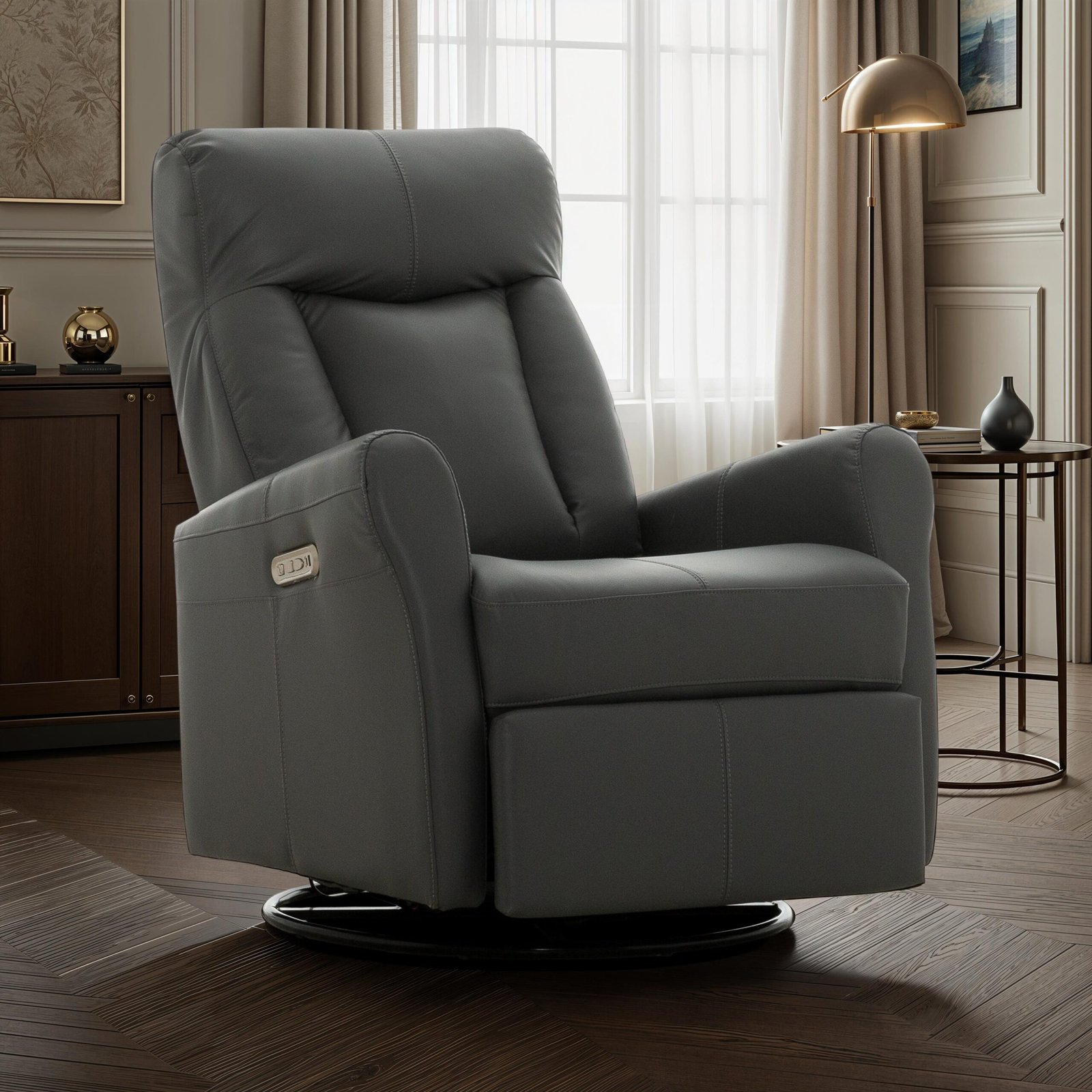 Fauteuil inclinable et coulissant pivotant Crescent – Image 3