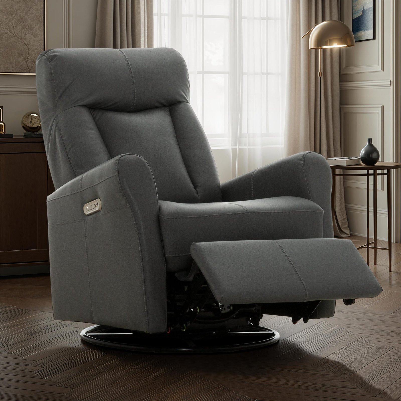 Fauteuil inclinable et coulissant pivotant Crescent – Image 2