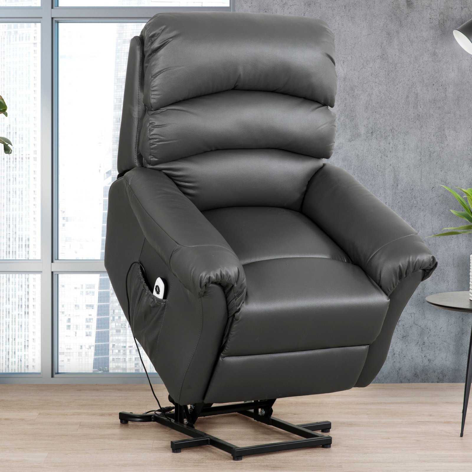 Fauteuil inclinable électrique Fresna - Charbon – Image 2