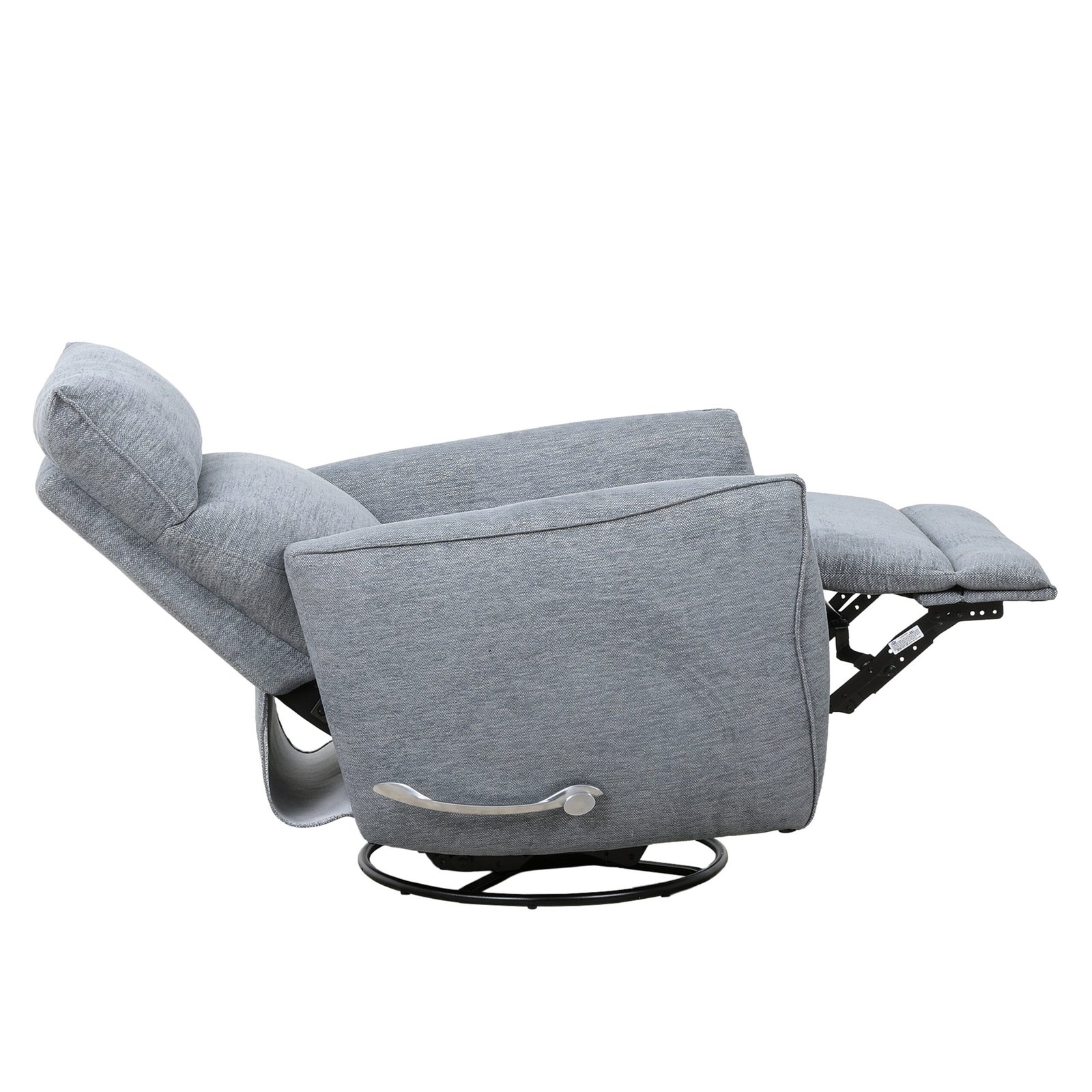 Fauteuil inclinable et pivotant Owen - Gris – Image 4