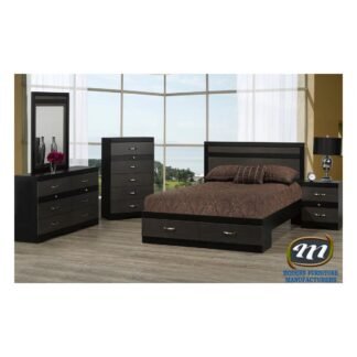 Canadian Made Bedroom Set Black/Tuxedo A9