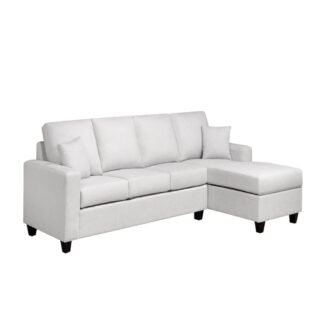 Custom Chaise Sectional — White