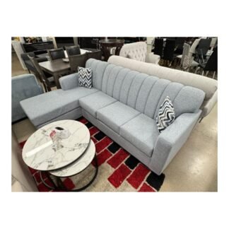 Custom Channel Loveseat — Cream