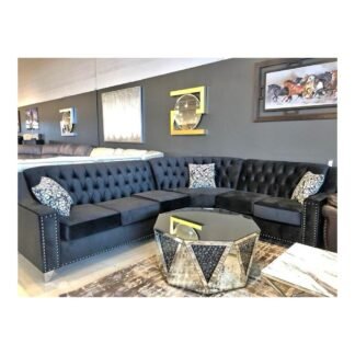 Custom Sectional Sofa — Light Grey
