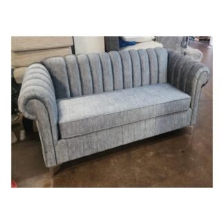 Custom Rolled-Arm Sofa — Grey