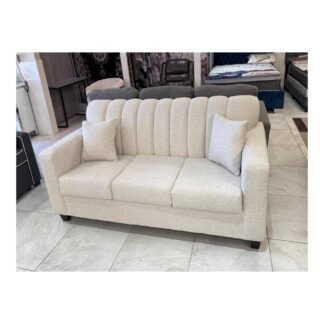 Custom Channel Loveseat — Beige