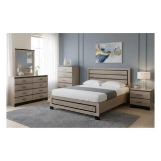 Two Tone Bedroom Set Continental Coast & Black