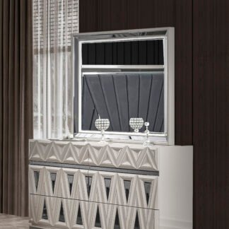 Lavita Dresser Mirror Set, Grey