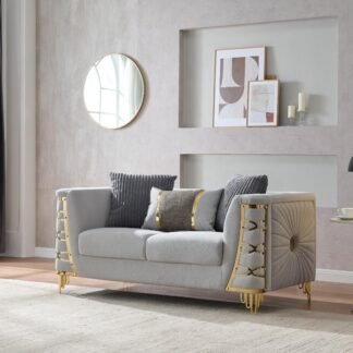 Contessa Love Seat – Grey