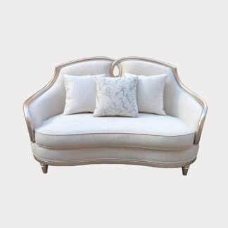Caroline Love Seat Light Grey