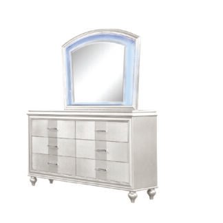 Ginger Dresser Mirror Set, White