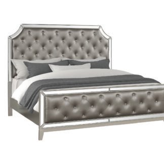 Harmony King Bed, Silver