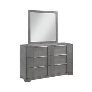 Kylie Dresser Mirror Set, Grey