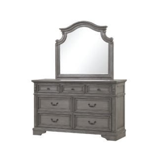 Grace Dresser Mirror Set, Grey
