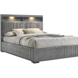 Grover Queen Bed, Grey