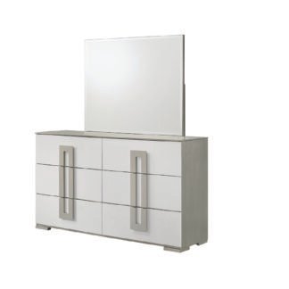 Olivia Dresser Mirror Set, White