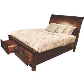 Baltimore Queen Bed Dark, Walnut