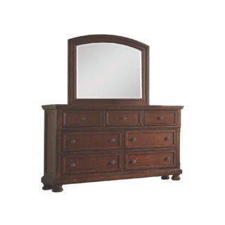 Baltimore Dresser Mirror Set Dark, Walnut