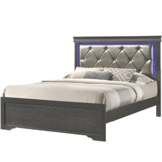 Brooklyn Queen Bed Gun Metal