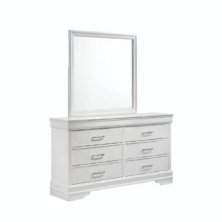 Brooklyn Dresser Mirror Set, White