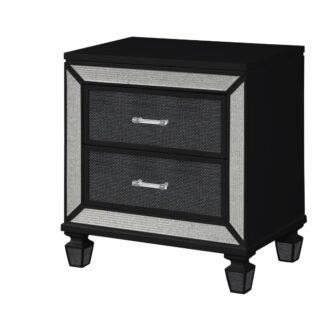 Crystal Nightstand, Black