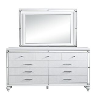 Sterling Dresser Mirror Set, Silver