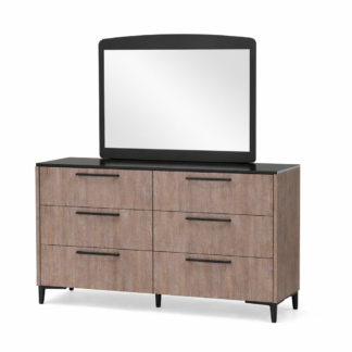 Olympia Dresser Mirror Set, Grey
