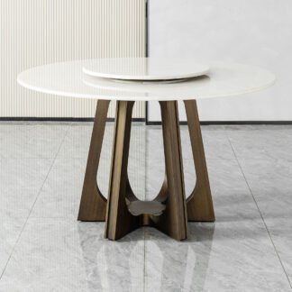 Parker Dining Table Milky, White