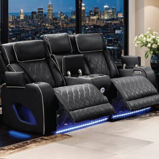 Fortuner Loveseat – Black