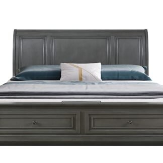 Baltimore King Bed, Grey